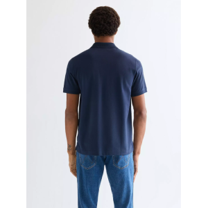 Polo mezza manica  blu