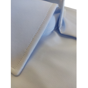 Camicia no stiro microfibra microspigata celeste