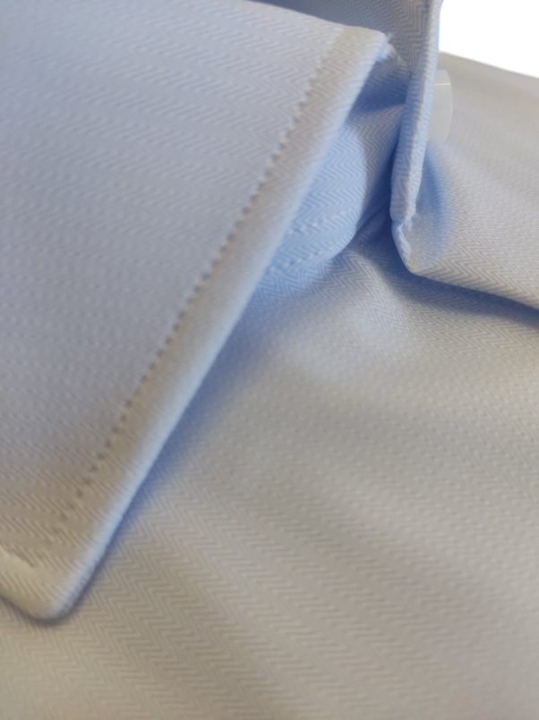 oleandro camicia no stiro microfibra microspigata celeste - foto 2