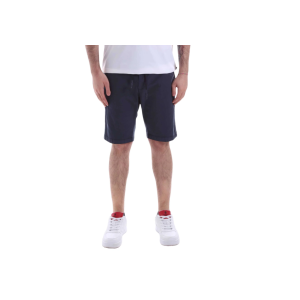 Bermuda in cotone blu  uomo