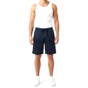 Pantaloncino bermuda jersey uomo blu