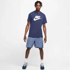 T-shirt  logo sportswear blu uomo