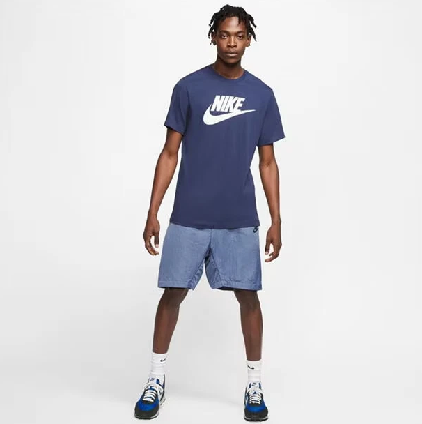 T-shirt Nike Logo Sportswear Blu uomo