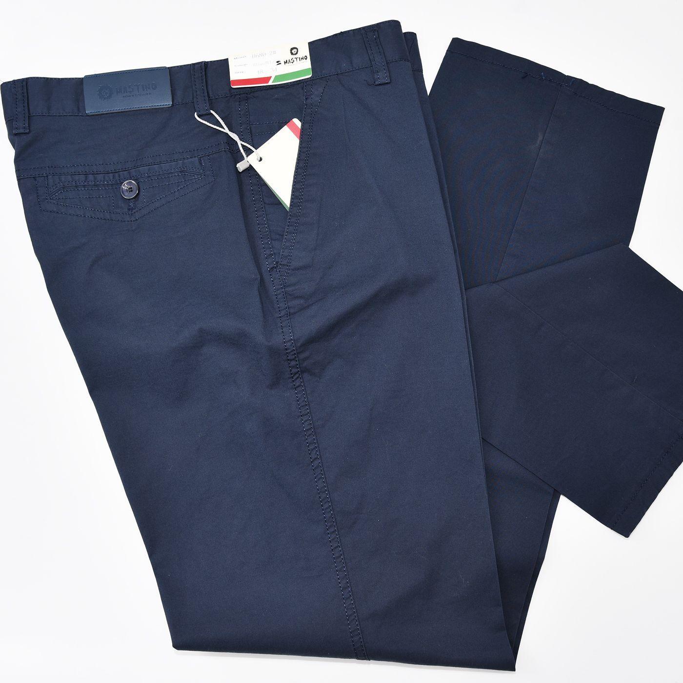mastino pantalone chinos basico cotone  blu scuro - foto 1