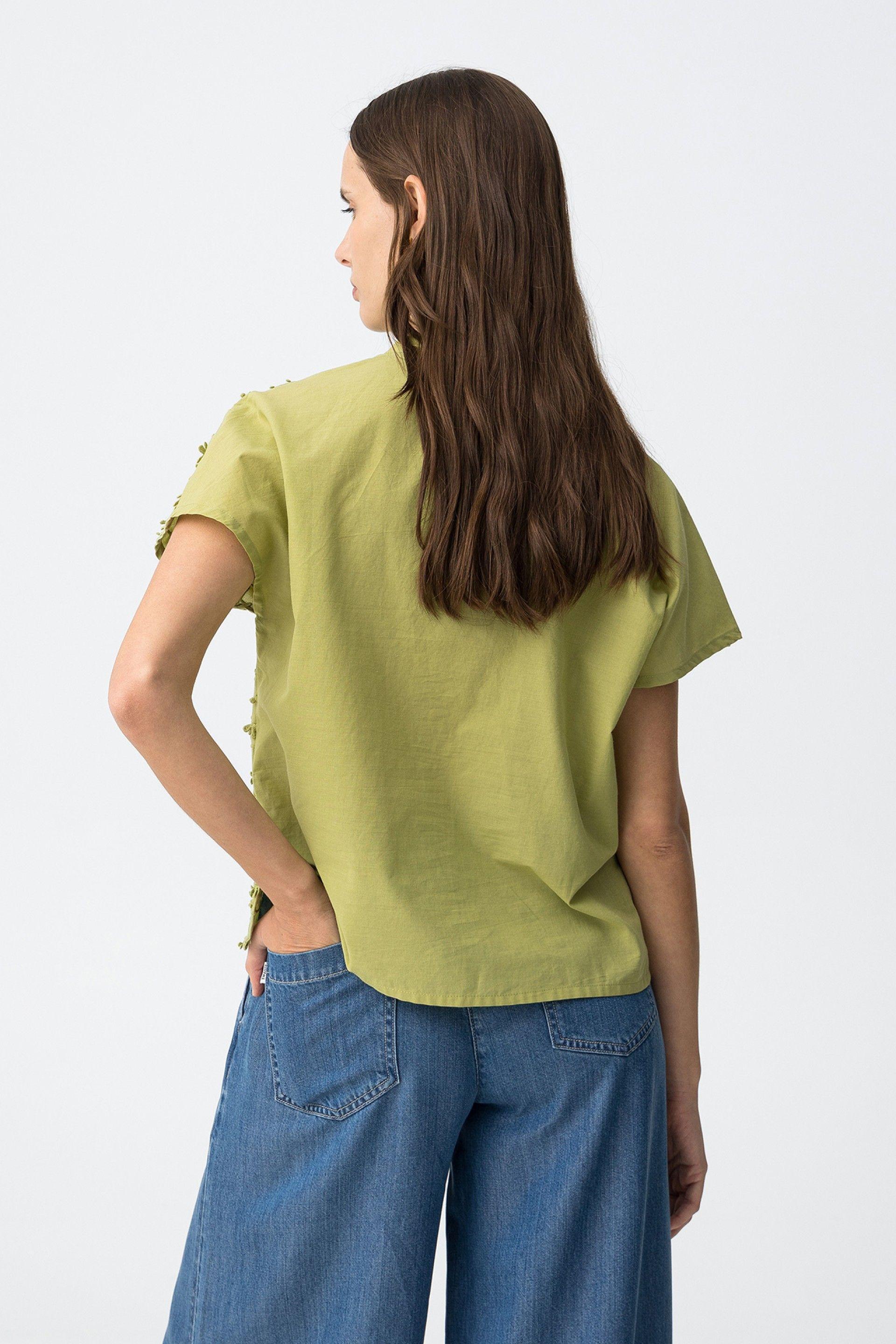 Camicetta di cotone ricamato Tiffosi donna