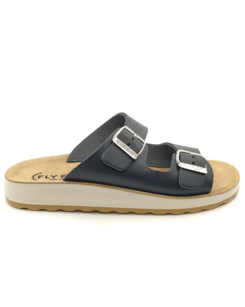 Ciabatte da donna con cinturino regolabile Fly Flot nero