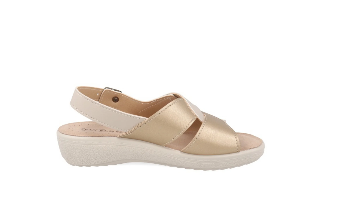 Sandali beige Fly Flot donna