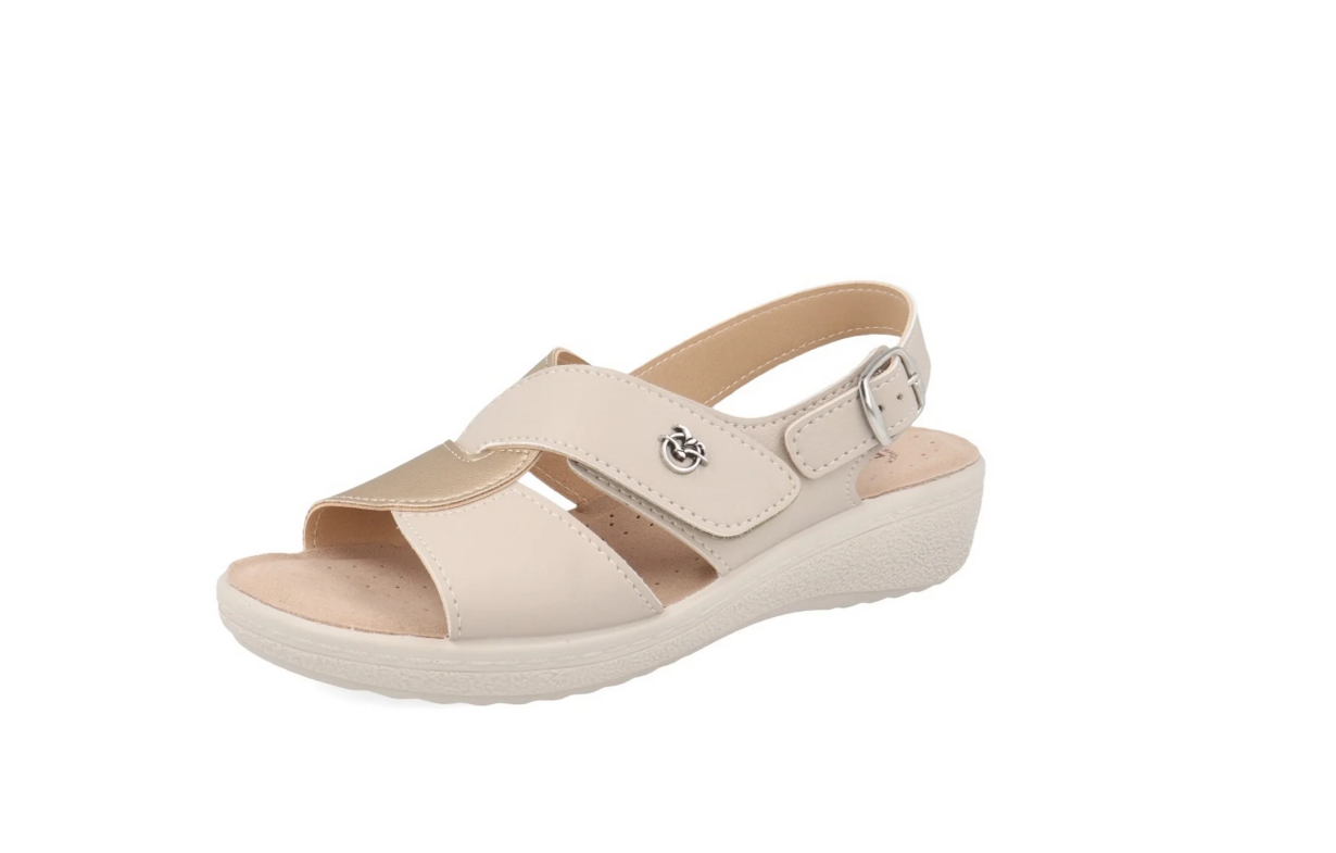 Sandali beige Fly Flot donna