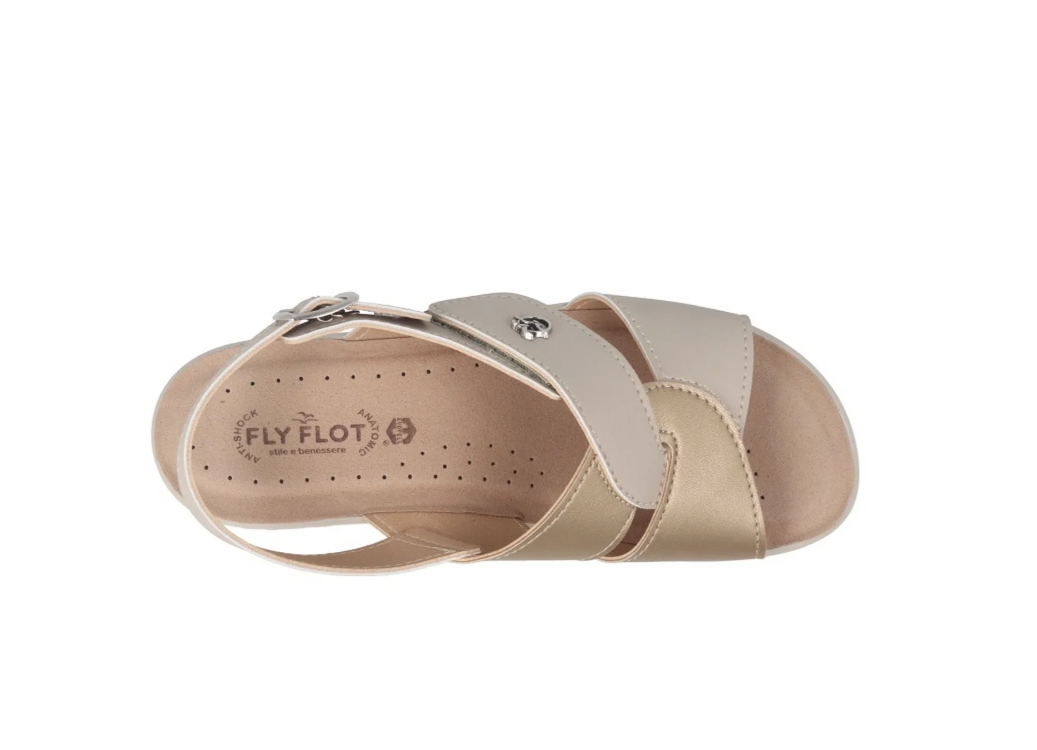 Sandali beige Fly Flot donna