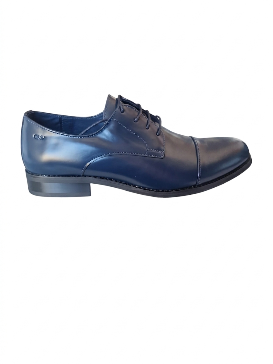 Scarpe stringate eleganti blu navy Gianmarco Venturi