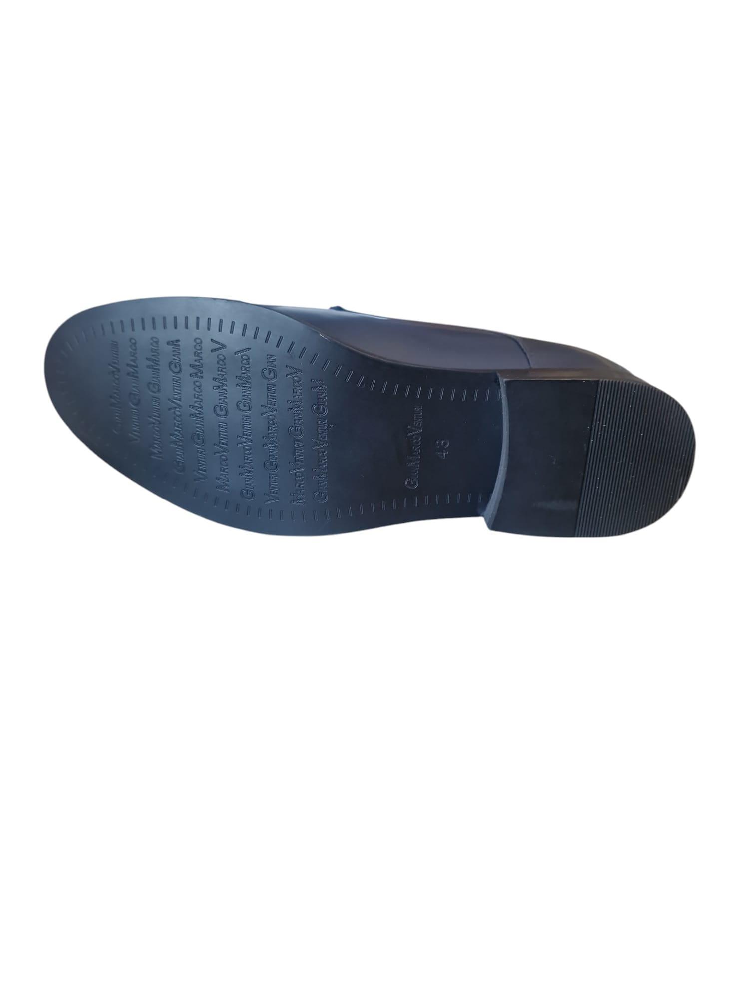 Scarpe stringate eleganti blu navy Gianmarco Venturi