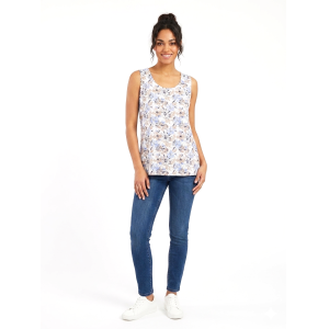 Canotta floreale campagnolo donna