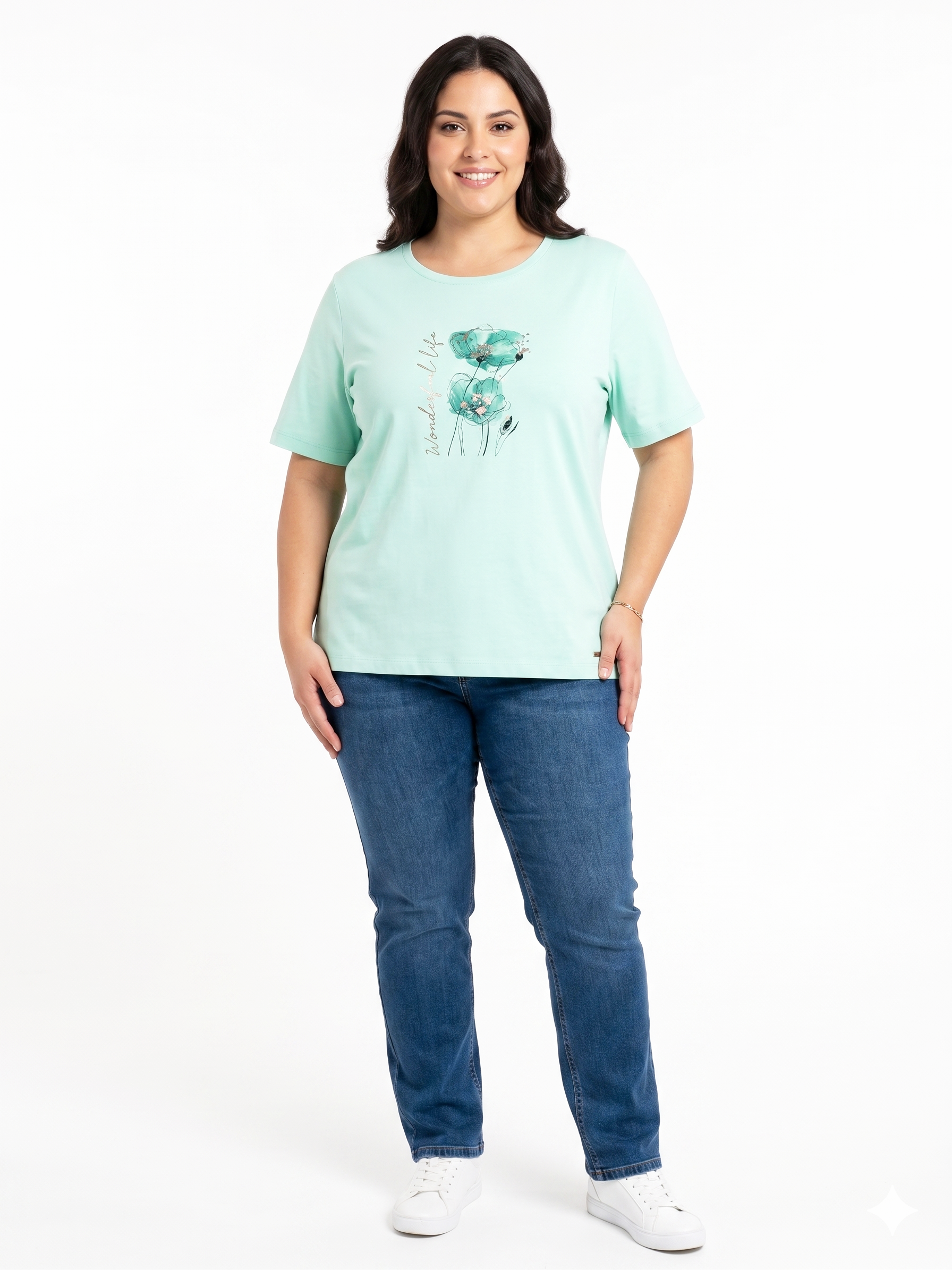 T-shirt donna con stampa Campagnolo