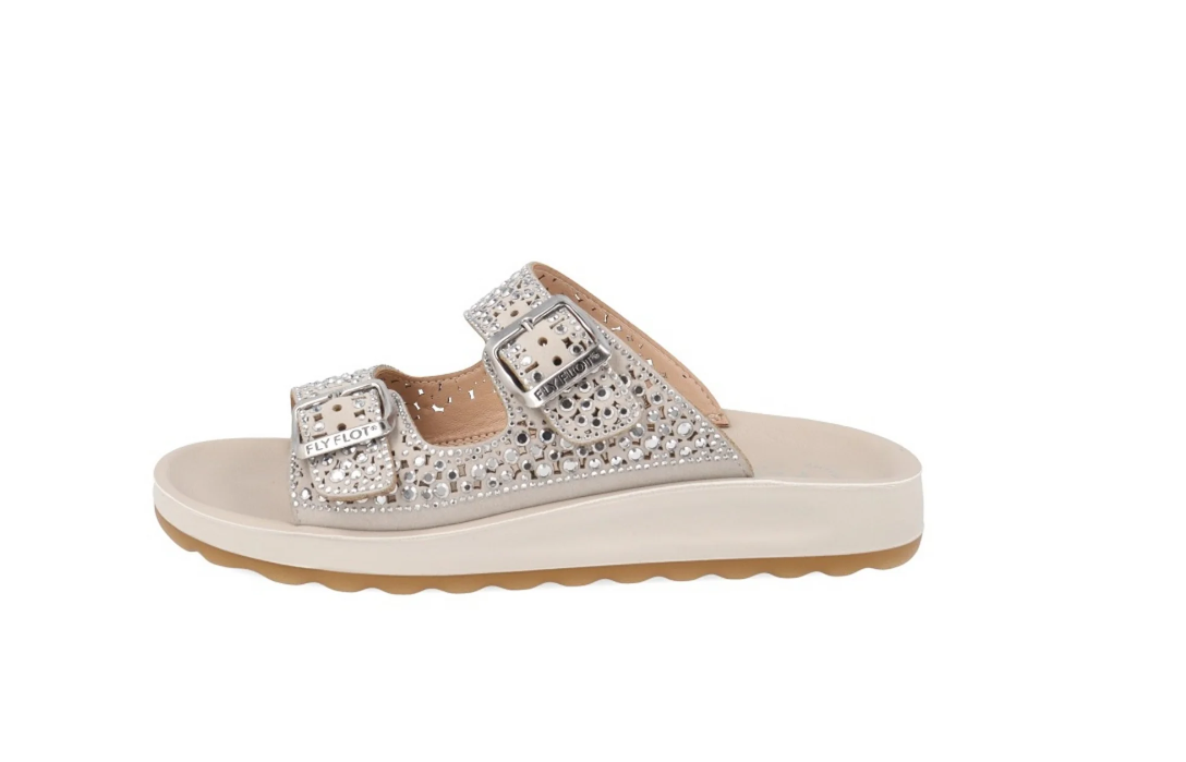 Ciabatte con fascia in strass Fly Flot donna