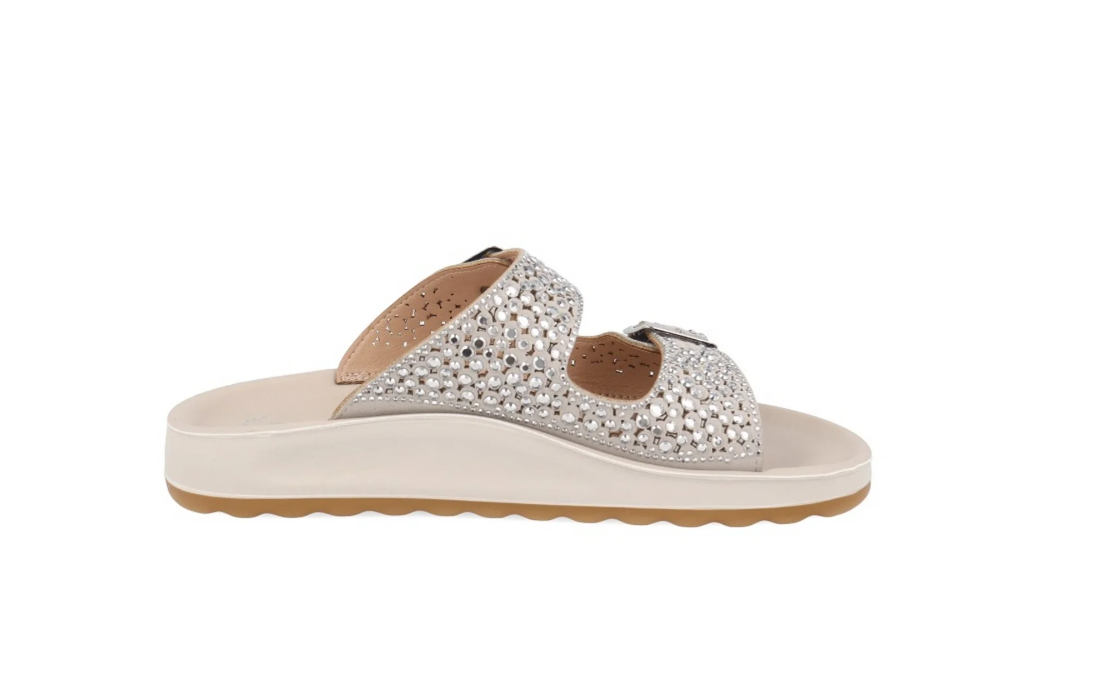 Ciabatte con fascia in strass Fly Flot donna