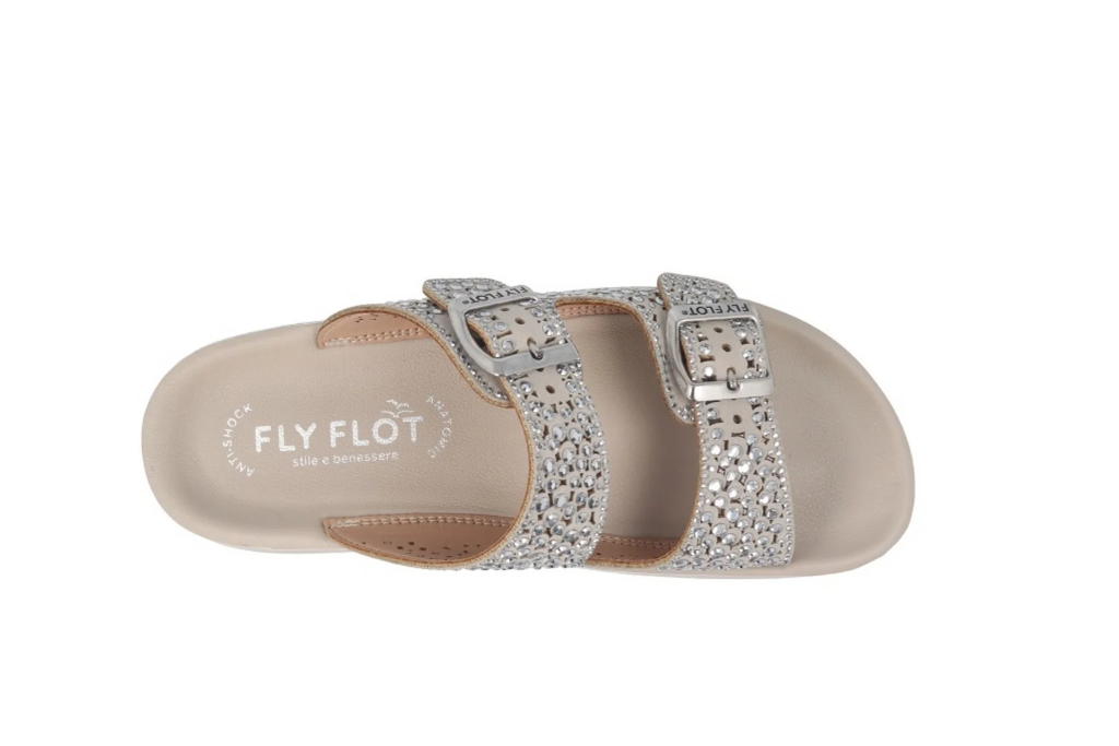 Ciabatte con fascia in strass Fly Flot donna