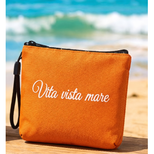 Telo mare in microfibra con pochette