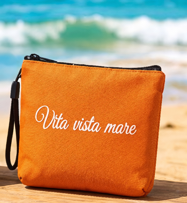 Telo mare in microfibra con pochette Guru