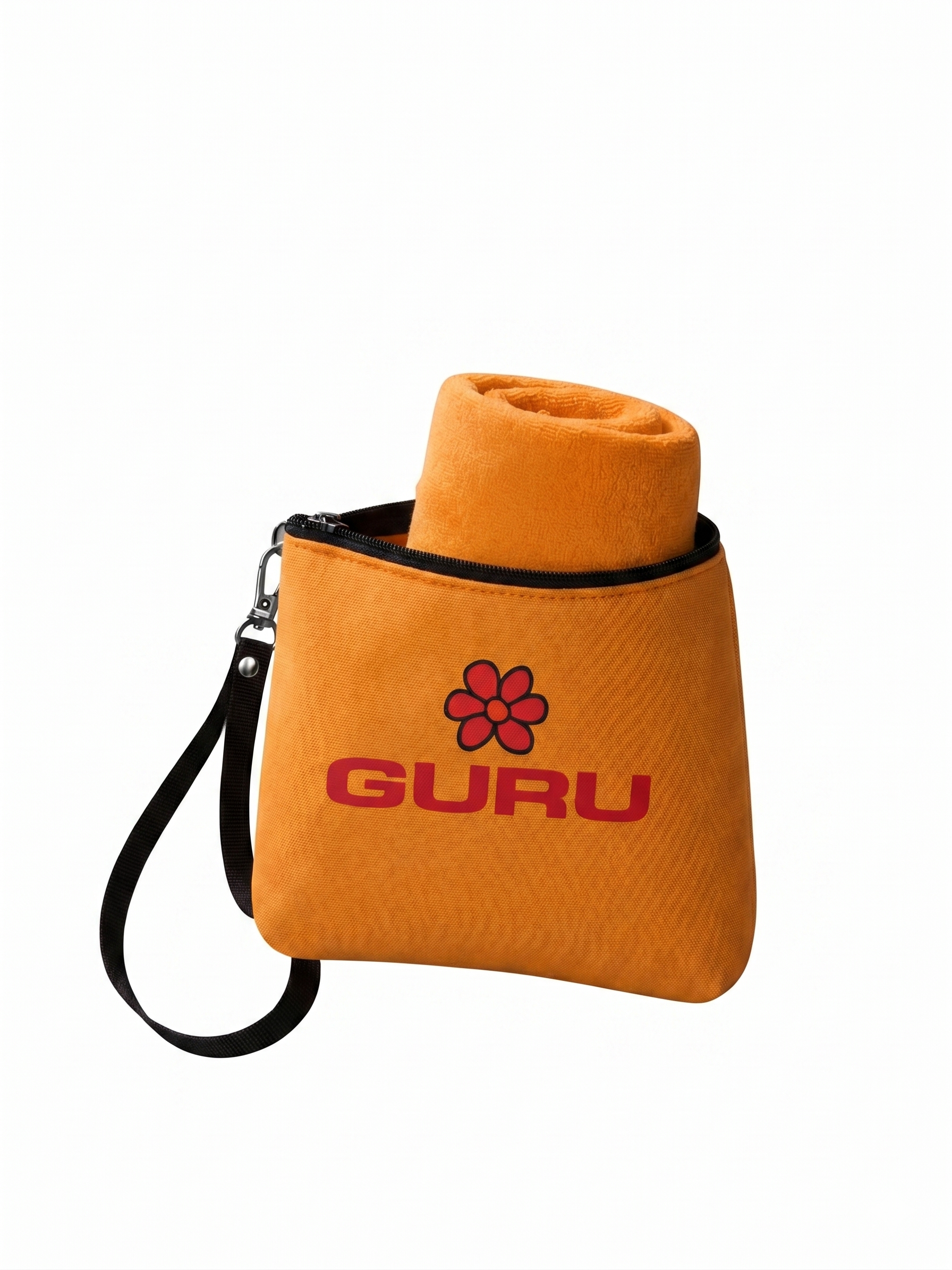 Telo mare in microfibra con pochette Guru