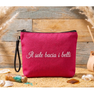 Telo mare in microfibra con pochette
