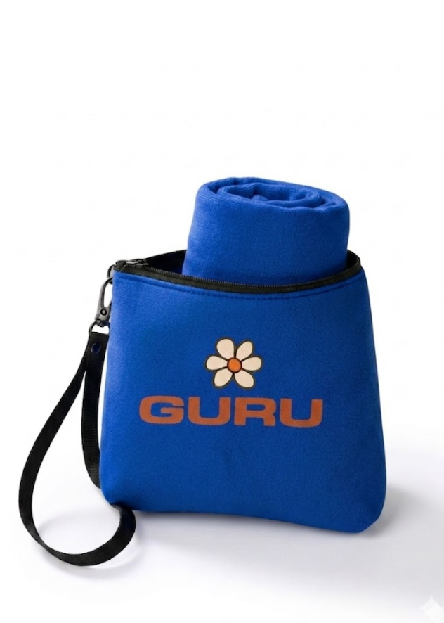 Telo mare in microfibra con pochette Guru