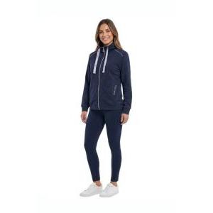Felpa cotone garzato con zip campagnolo