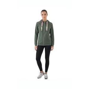 Felpa cotone garzato con zip campagnolo