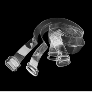 Spalline ricambio silicone trasparente ganci plastica