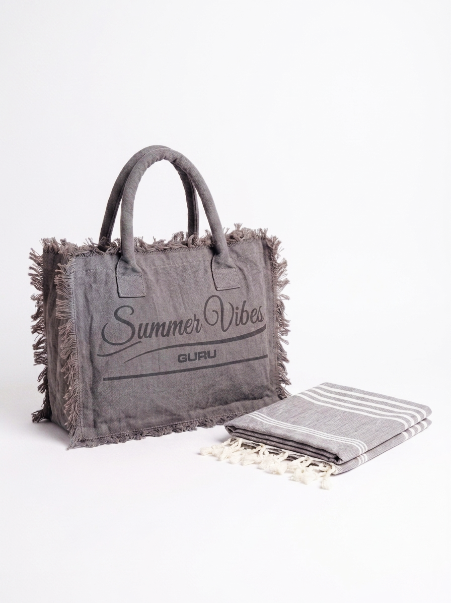 Telo mare con borsa fouta Guru