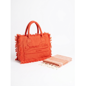 Telo mare con borsa fouta