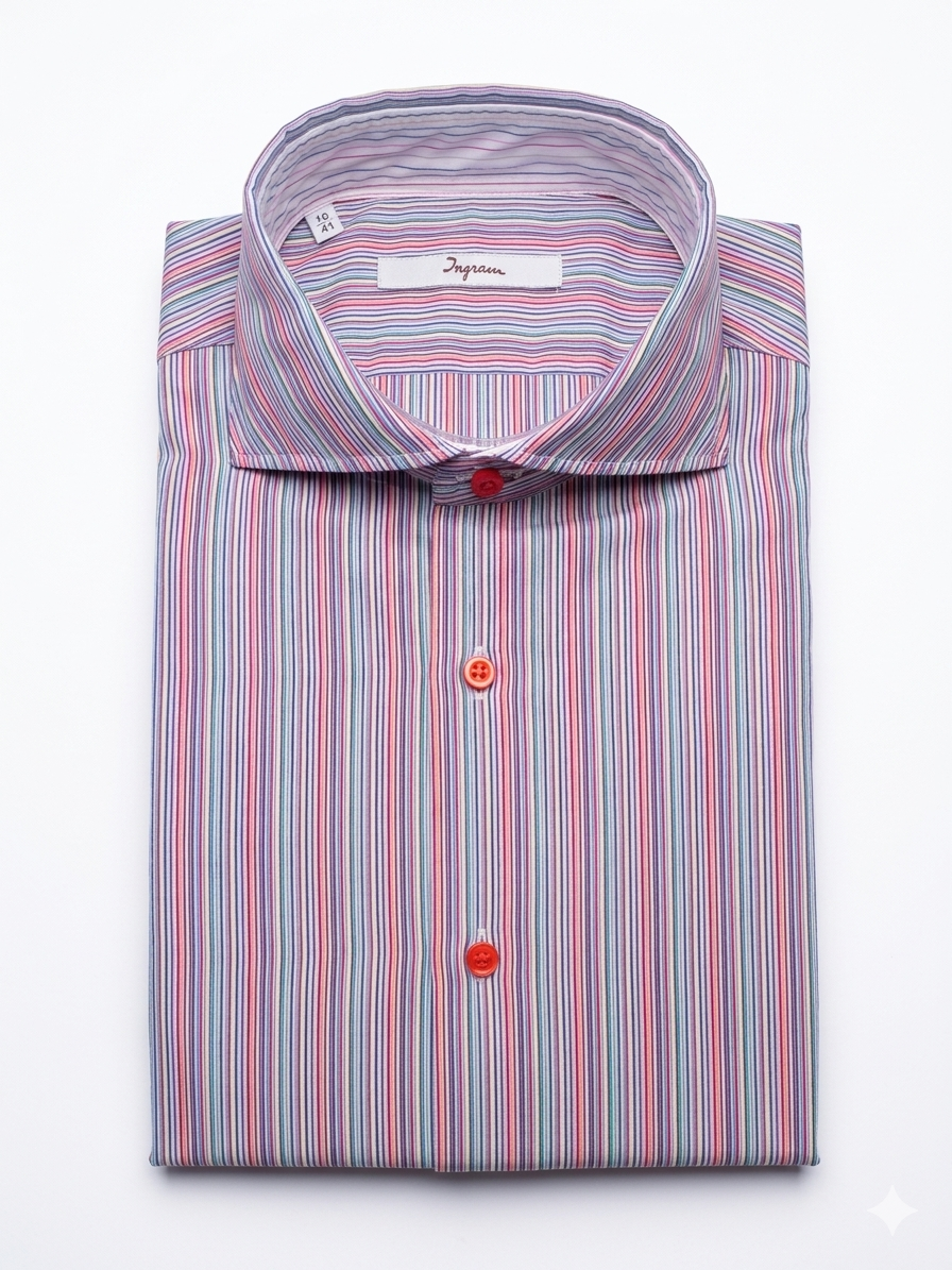 Camicia Slim Fit Multicolor Ingram