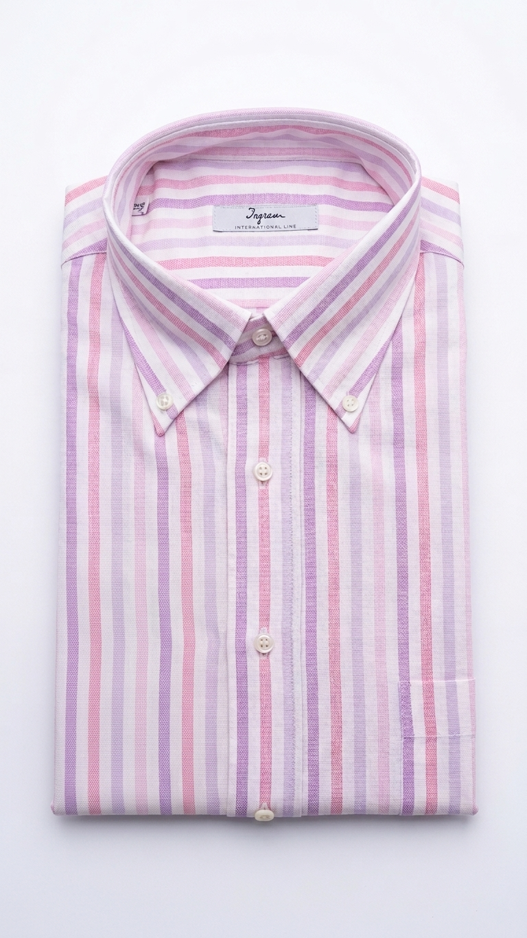 Camicia Ingram righe rosa