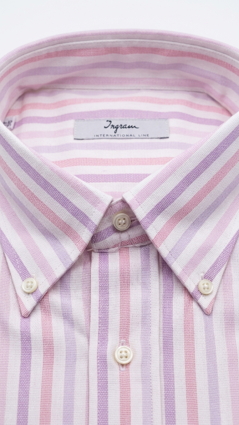 Camicia Ingram righe rosa