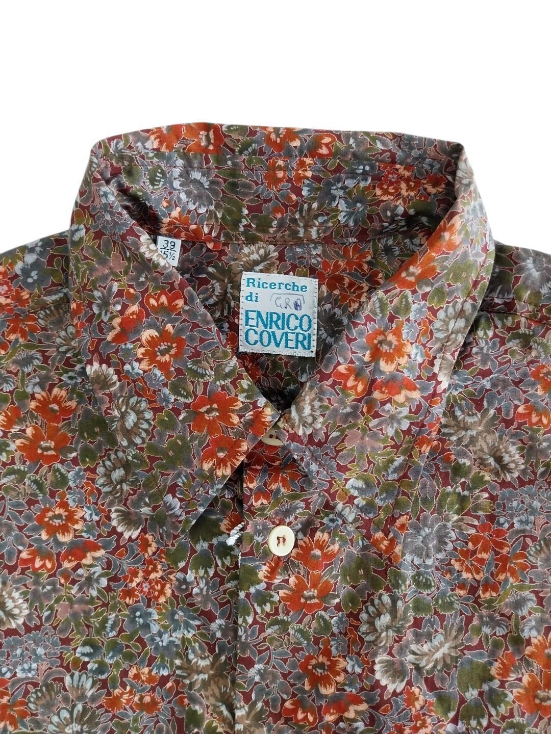 Camicia Vintage uomo floreale Coveri Multicolor