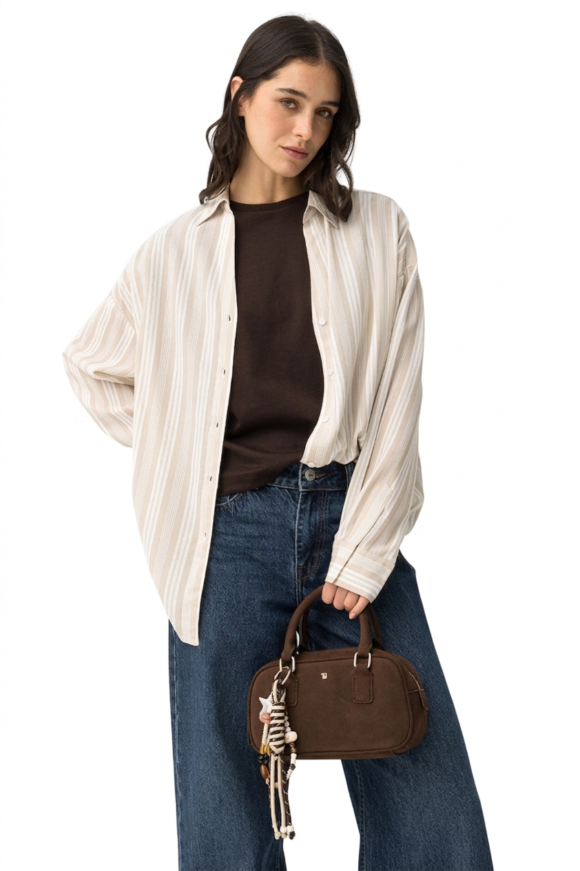 Camicia viscosa manica lunga donna Tiffosi