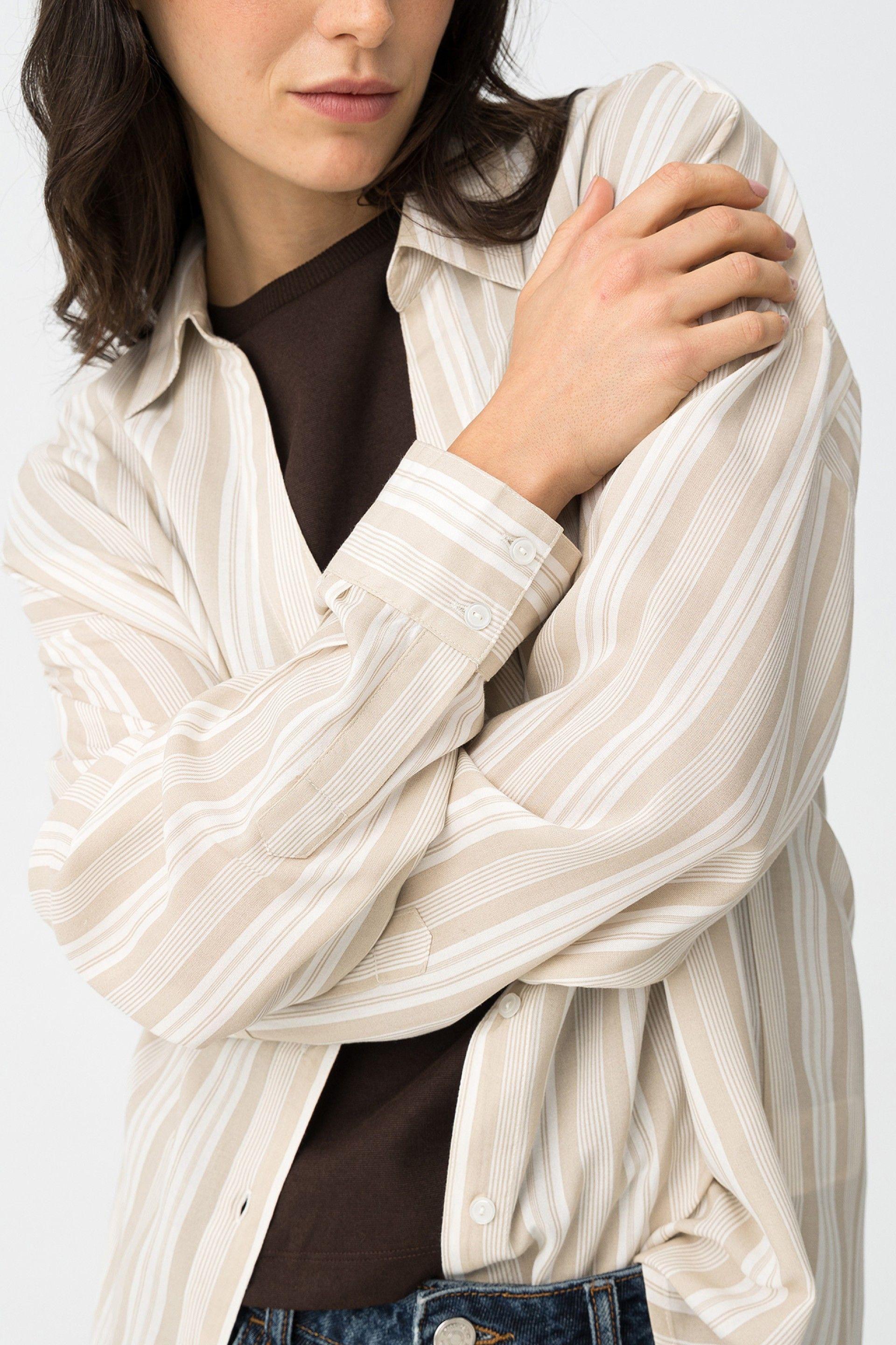 Camicia viscosa manica lunga donna Tiffosi