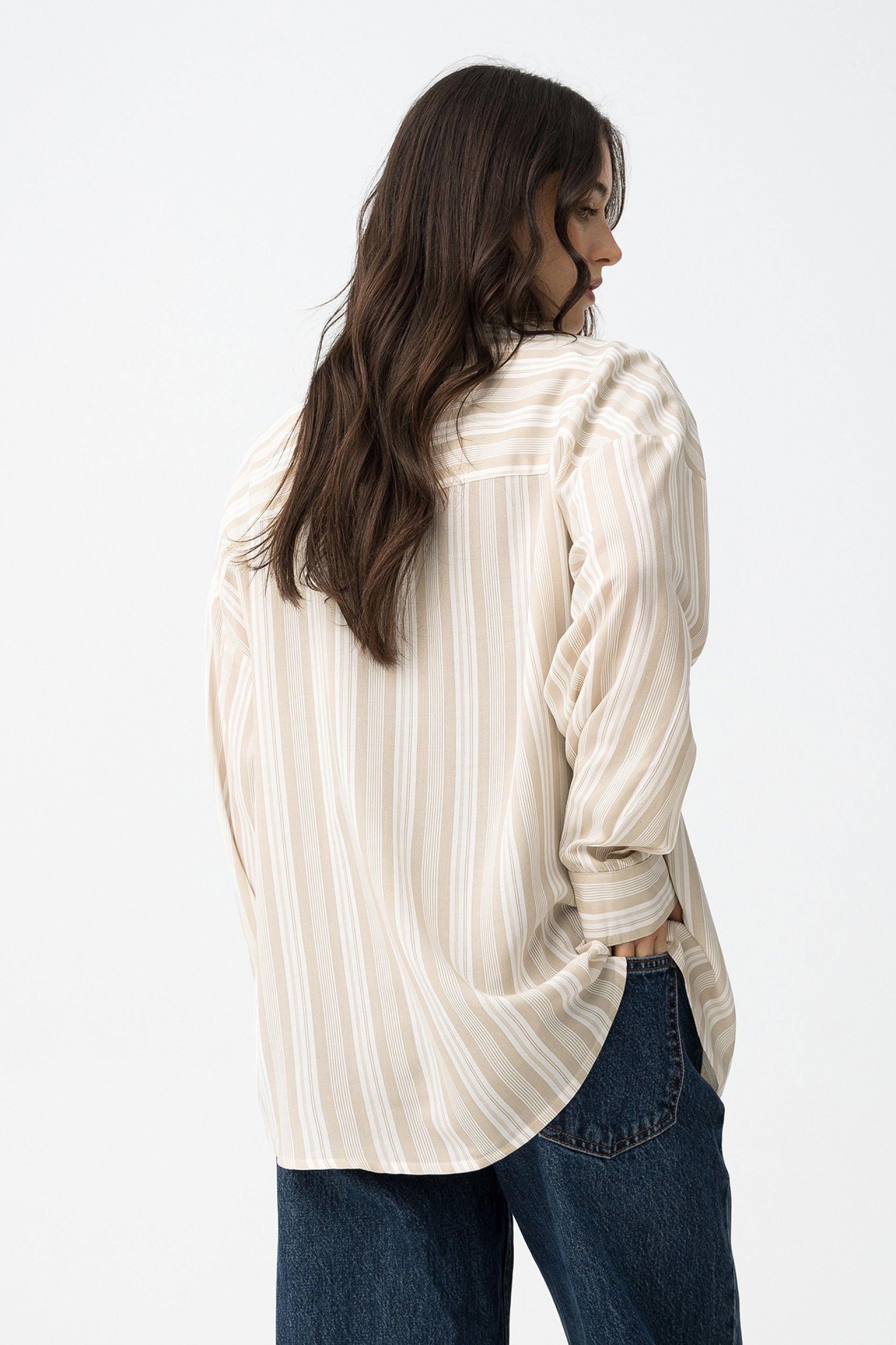 Camicia viscosa manica lunga donna Tiffosi