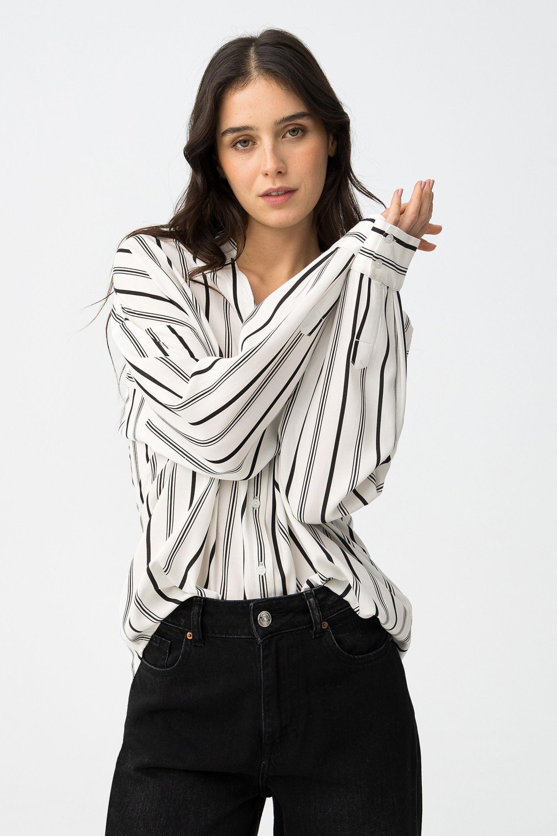 Camicia viscosa manica lunga donna Tiffosi