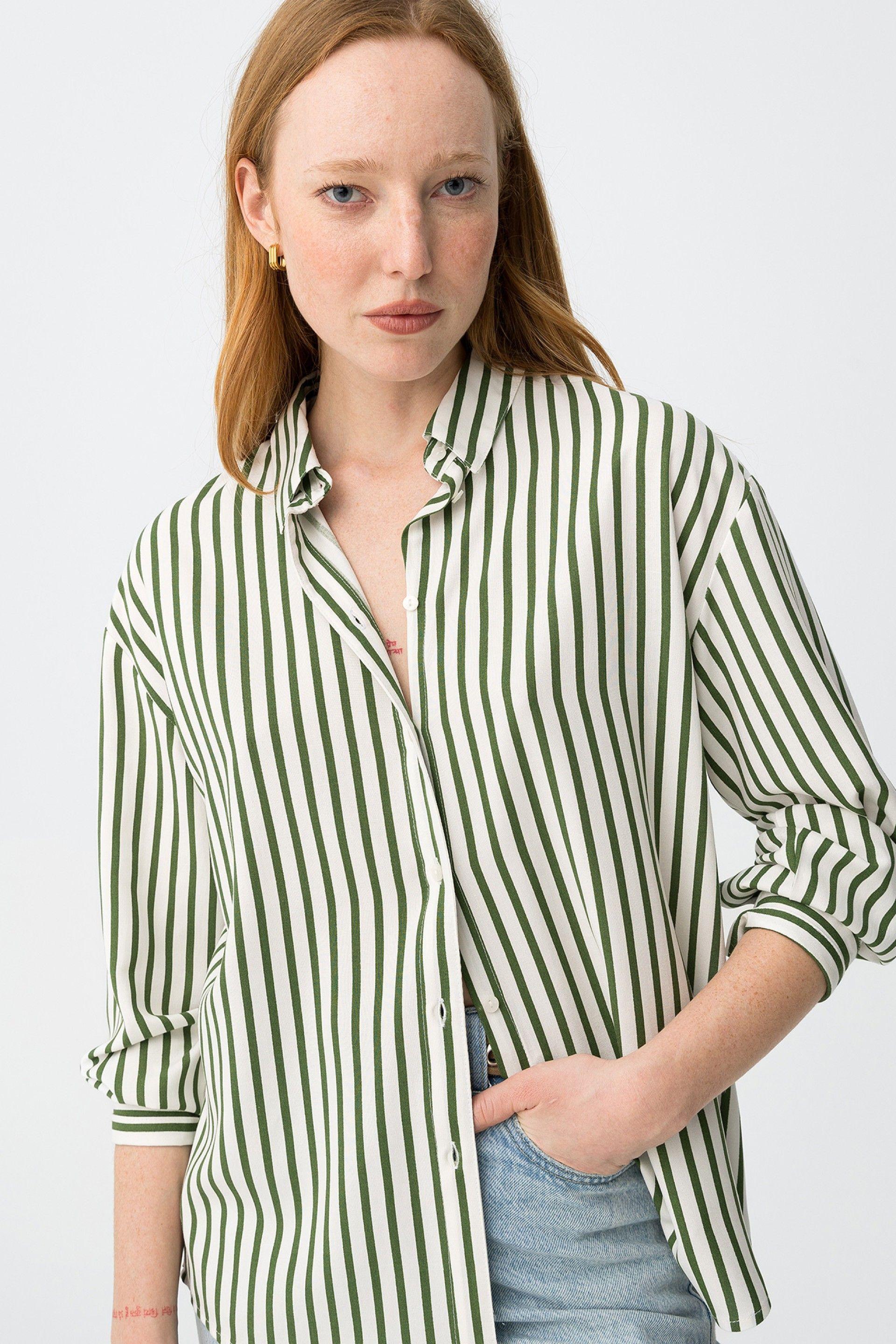 Camicia oversize donna misto lino Tiffosi