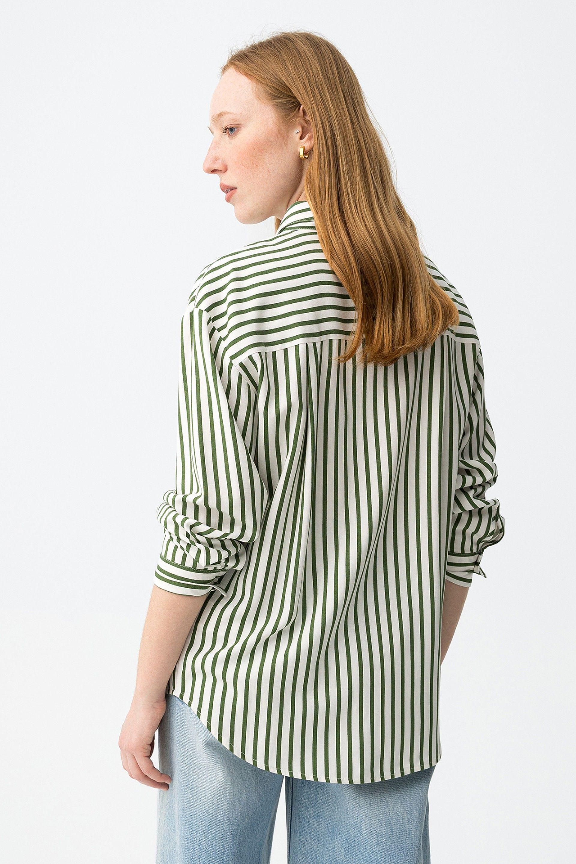 Camicia oversize donna misto lino Tiffosi
