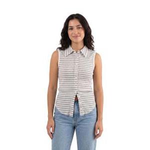 Polo smanicata donna  righe grigio