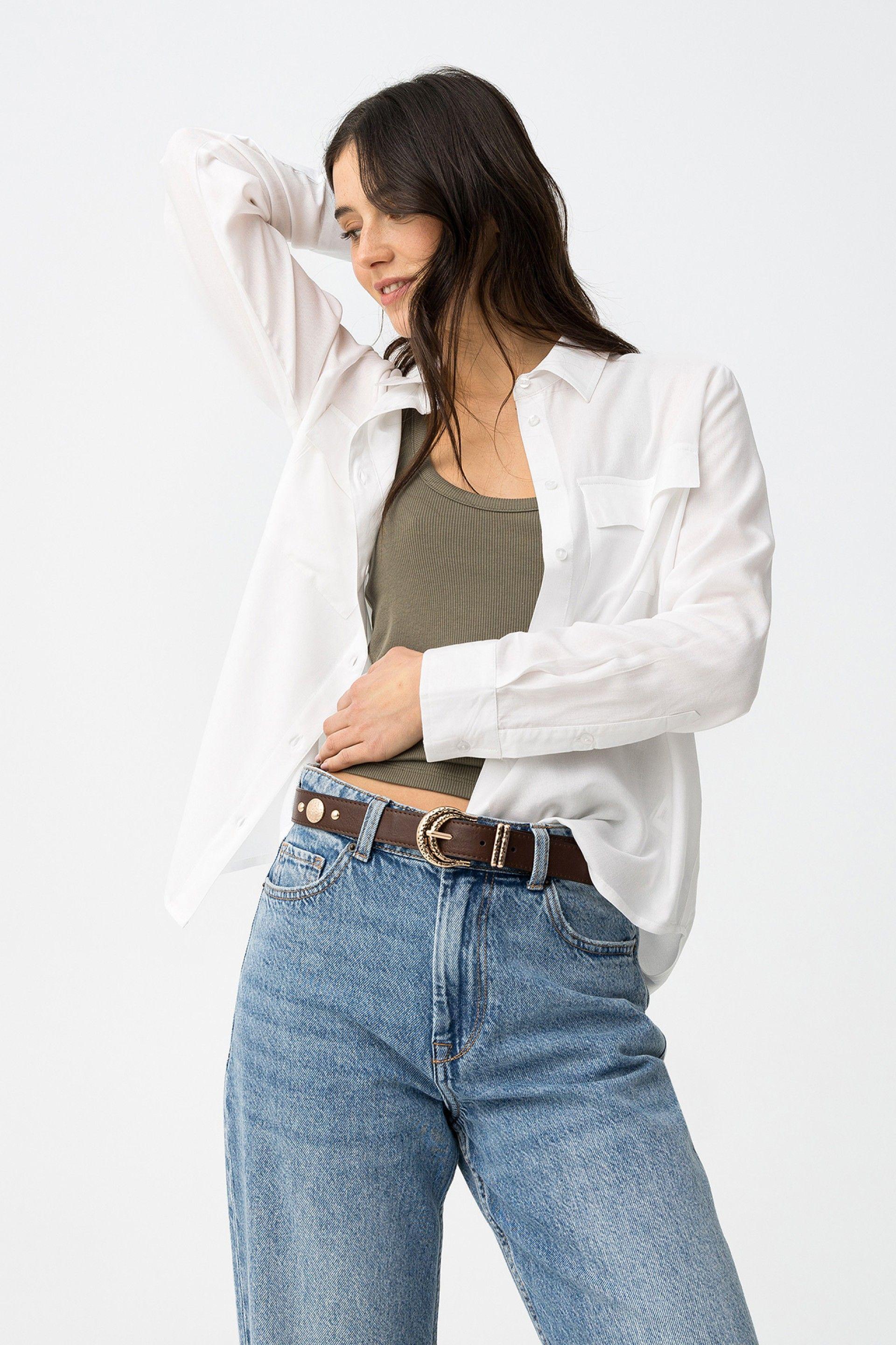 Camicia manica lunga bianca Tiffosi