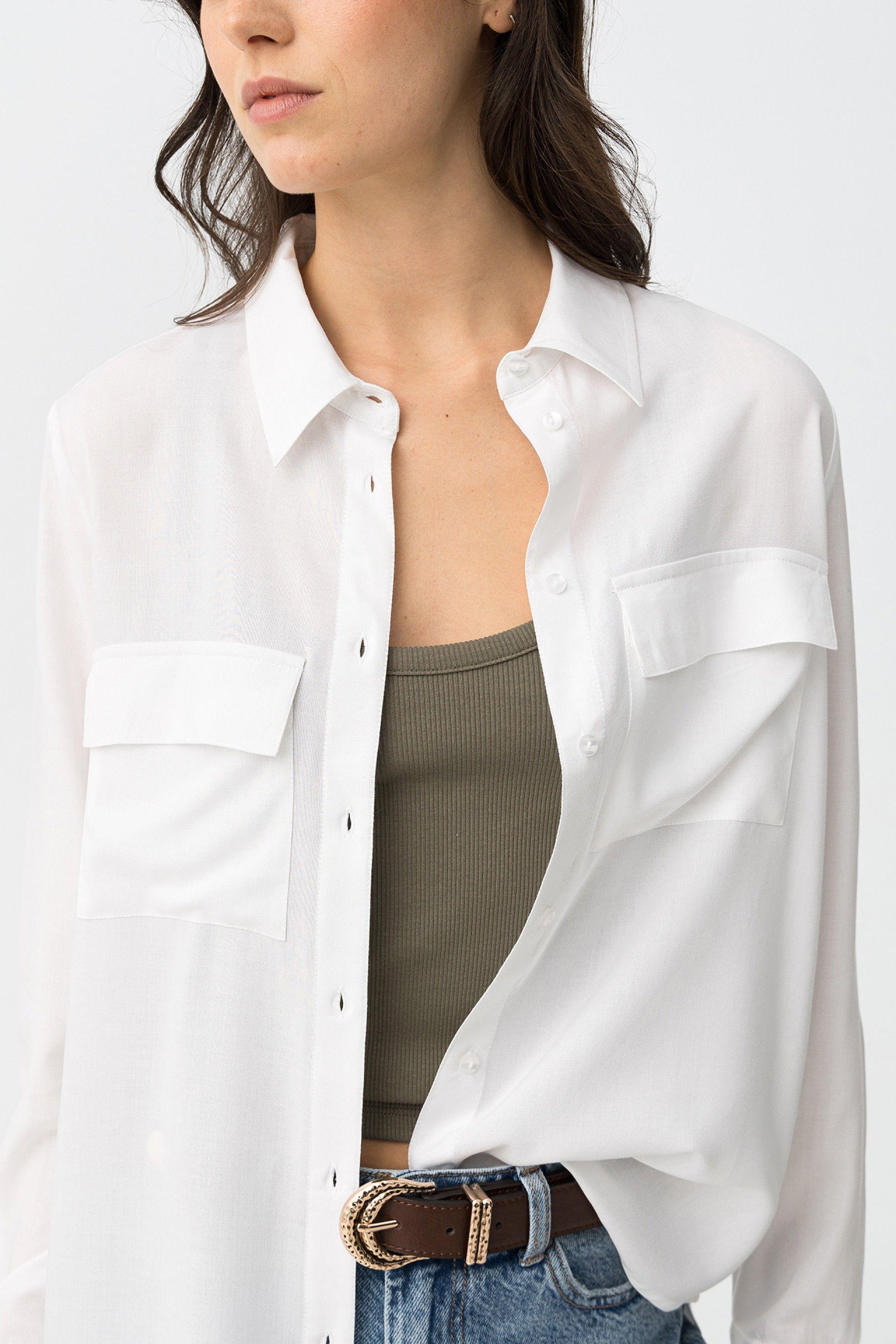 Camicia manica lunga bianca Tiffosi