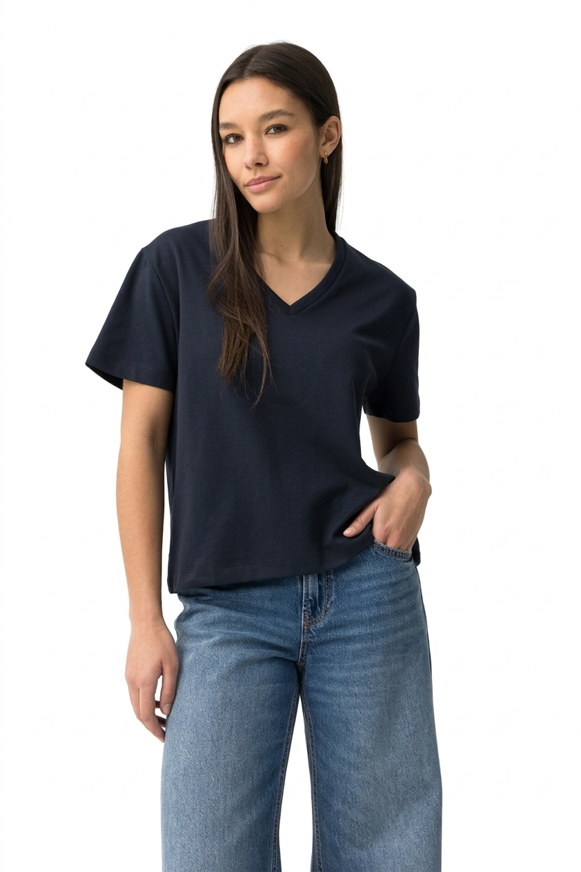 T-shirt scollo V donna Tiffosi
