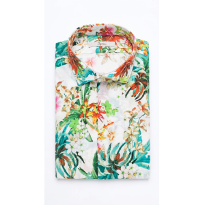 Camicia  slim fit fantasia floreale