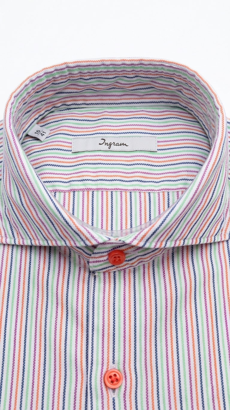 Camicia Slim Fit Ingram Righe