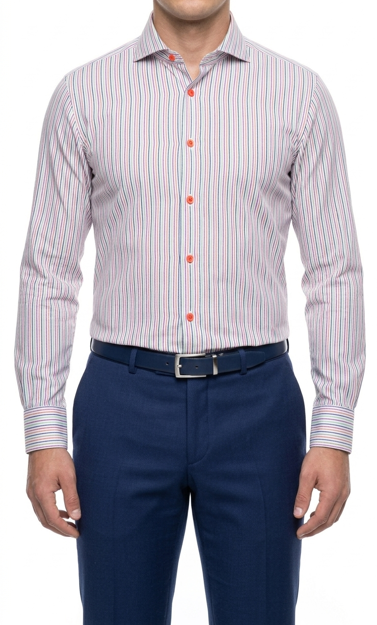 Camicia Slim Fit Ingram Righe