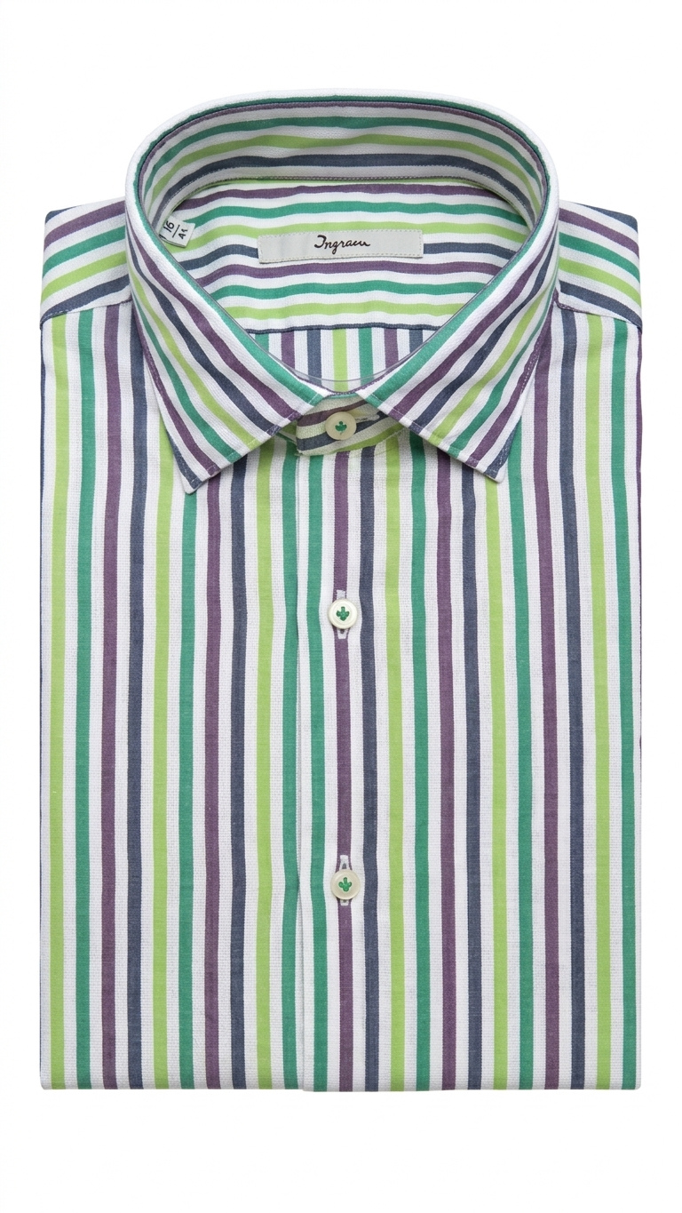 Camicia Slim Fit Ingram Righe
