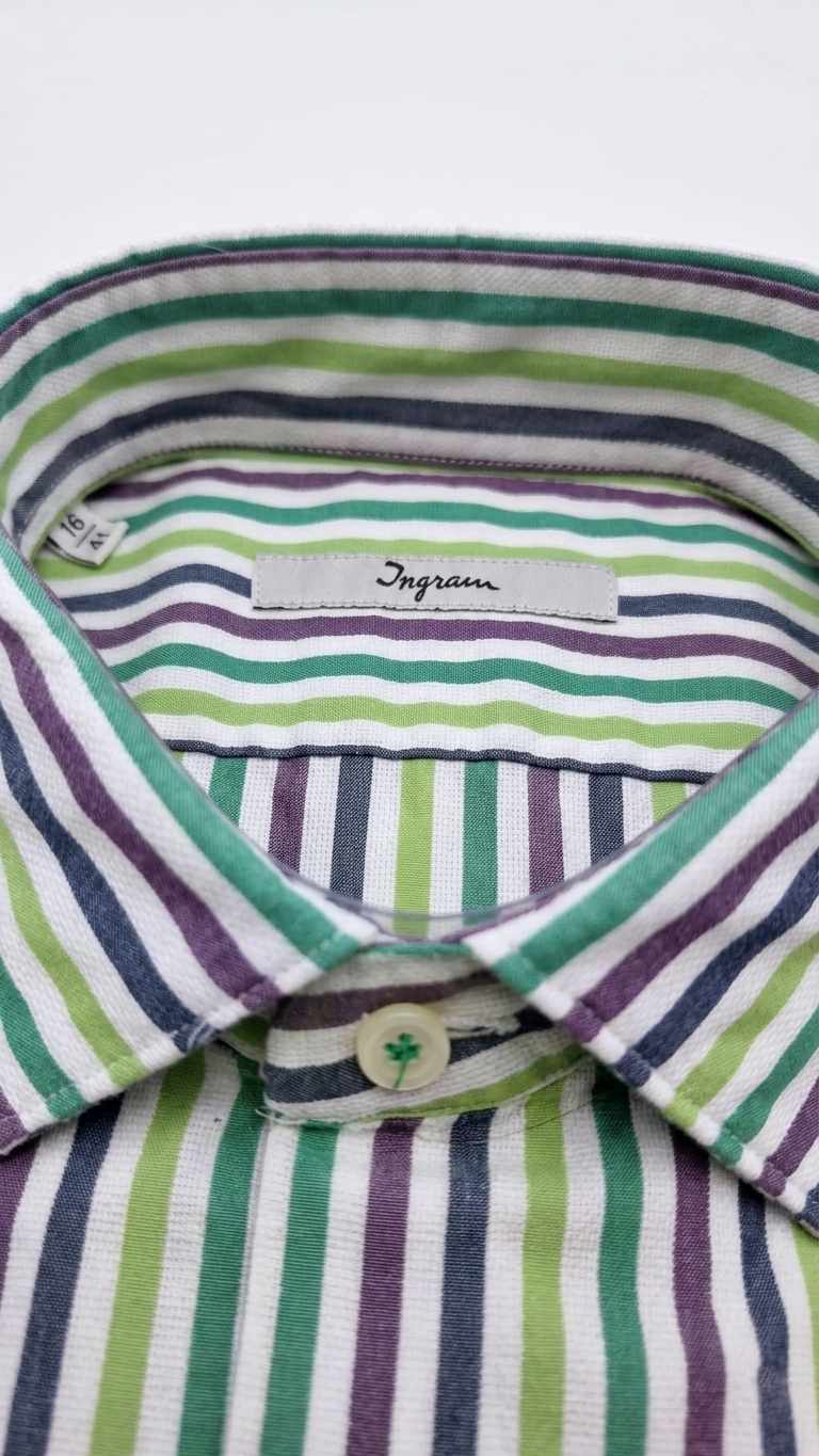 Camicia Slim Fit Ingram Righe