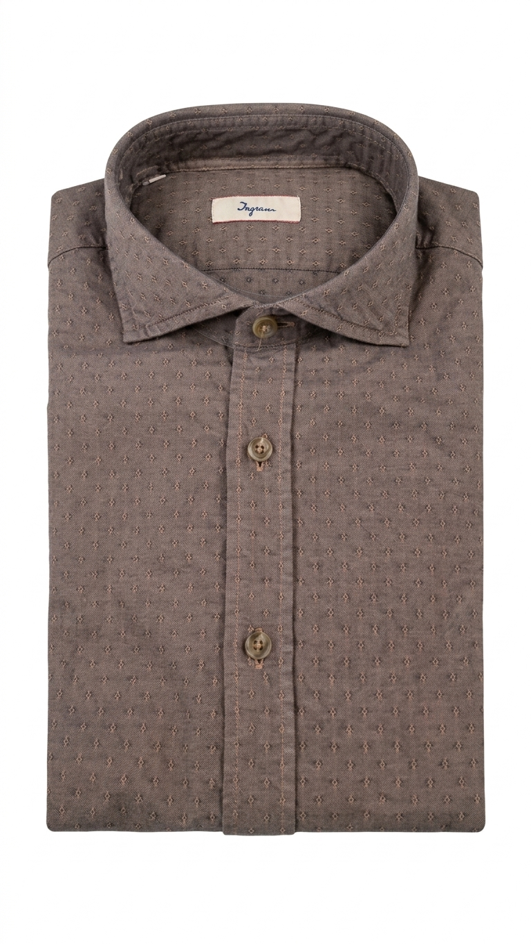 Camicia Slim Fit Ingram Micro Trama